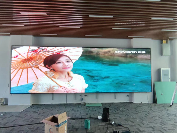 张家港P1.53led小间距屏安装案例